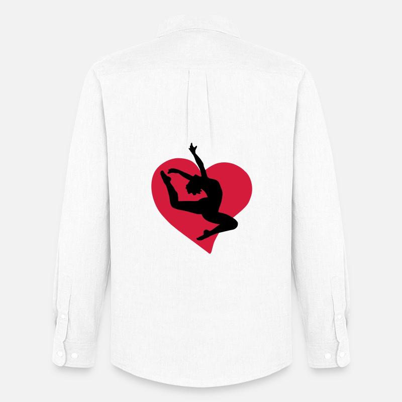 I love dancing - Ich liebe tanzen - Männer Oxford Hemd von Stanley/Stella - Weiß