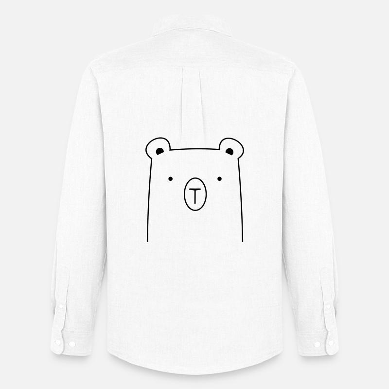 Bär Bärchen Knuddelbär Geschenkidee - Männer Oxford Hemd von Stanley/Stella - Weiß