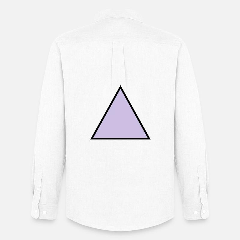 forme de triangle hippie triangle - Chemise Oxford homme Stanley/Stella - blanc