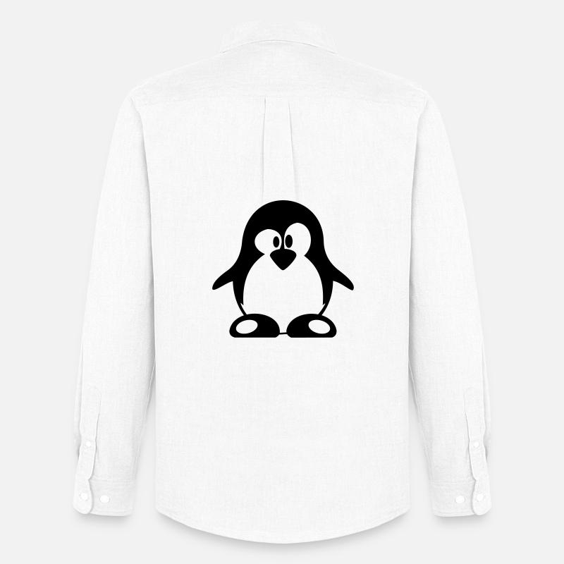 pinguin - Männer Oxford Hemd von Stanley/Stella - Weiß