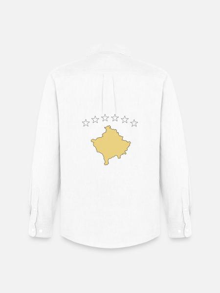 kosovo - Männer Oxford Hemd von Stanley/Stella - Weiß