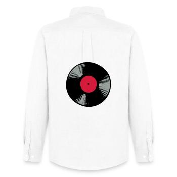 Vinyl - Men's Oxford Shirt by Stanley/Stella - white - Back - AI Model Male 185 dark (185cm)