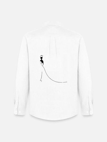 Hochzeit, Braut - Männer Oxford Hemd von Stanley/Stella - Weiß