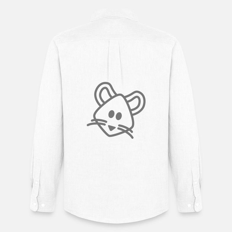 mouse Maus Mäuschen - Männer Oxford Hemd von Stanley/Stella - Weiß
