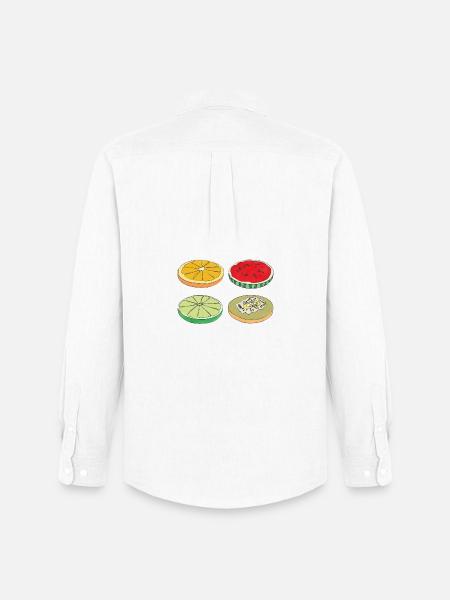 Fruits Slices Summer Delicious Fun Gift - Men's Oxford Shirt by Stanley/Stella - white