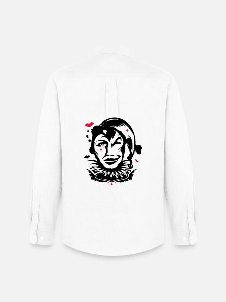 Playing card joker - Men's Oxford Shirt by Stanley/Stella - white