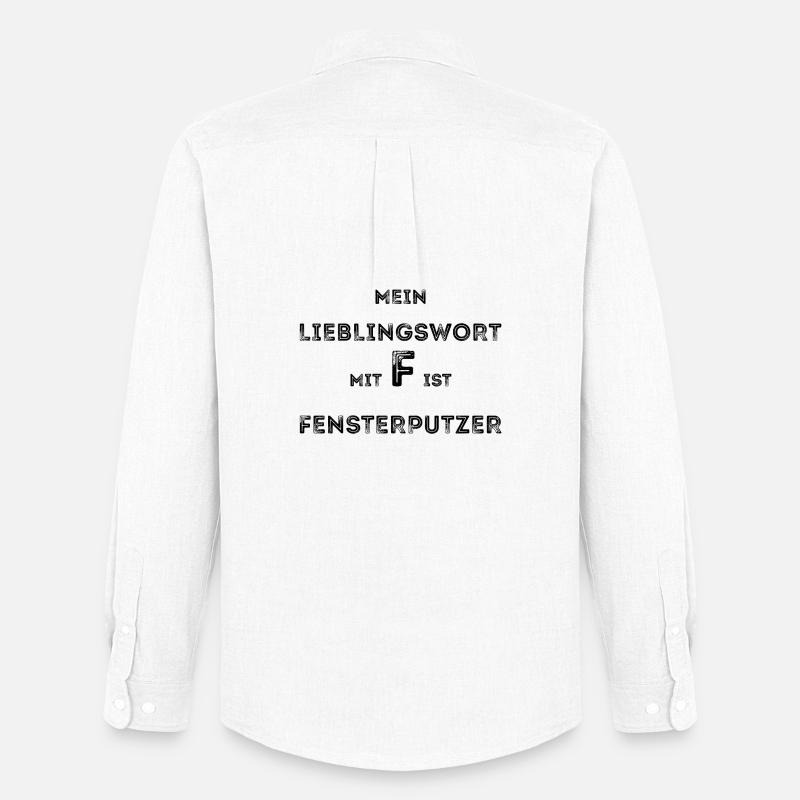 Fensterputzer Putzmann putzen lustig Geschenk - Männer Oxford Hemd von Stanley/Stella - Weiß