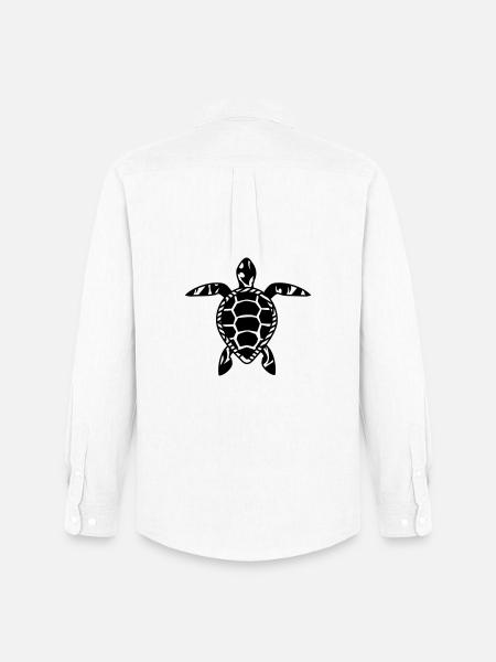 A sea turtle - Men's Oxford Shirt by Stanley/Stella - white