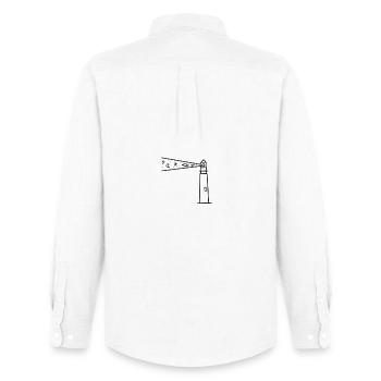 phare - Chemise Oxford homme Stanley/Stella - blanc - Dos - AI Model Male 185 dark (185cm)