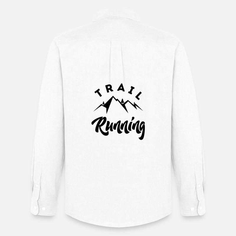 Trail Running - Männer Oxford Hemd von Stanley/Stella - Weiß