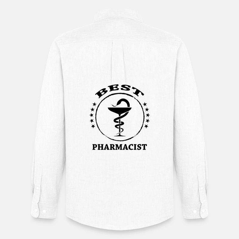 Best Pharmacist - Männer Oxford Hemd von Stanley/Stella - Weiß