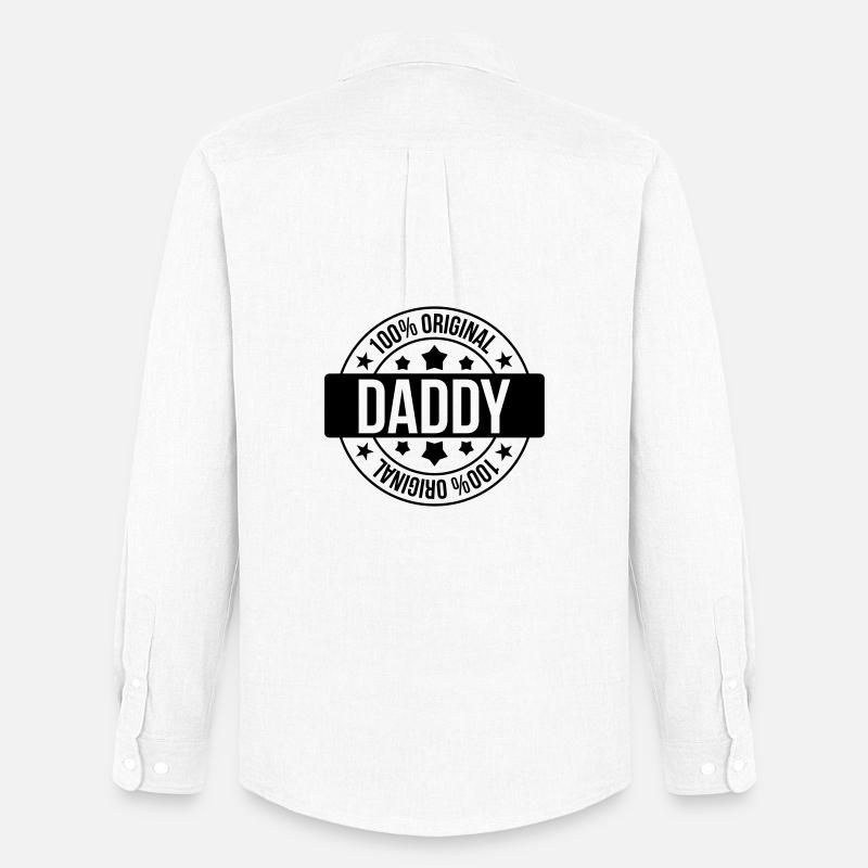 Daddy - Männer Oxford Hemd von Stanley/Stella - Weiß