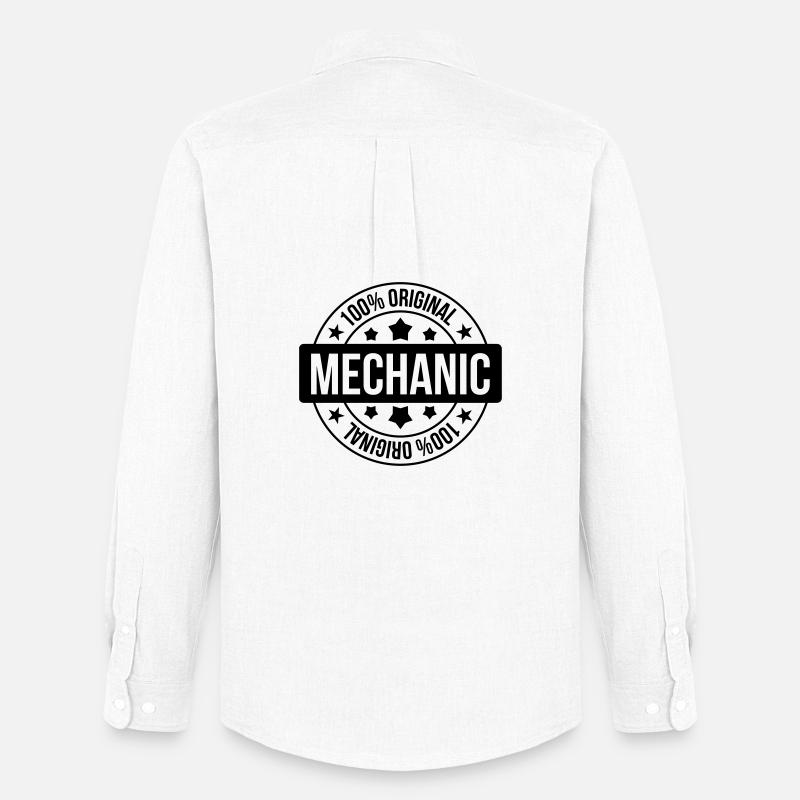 Mechanic ! - Männer Oxford Hemd von Stanley/Stella - Weiß