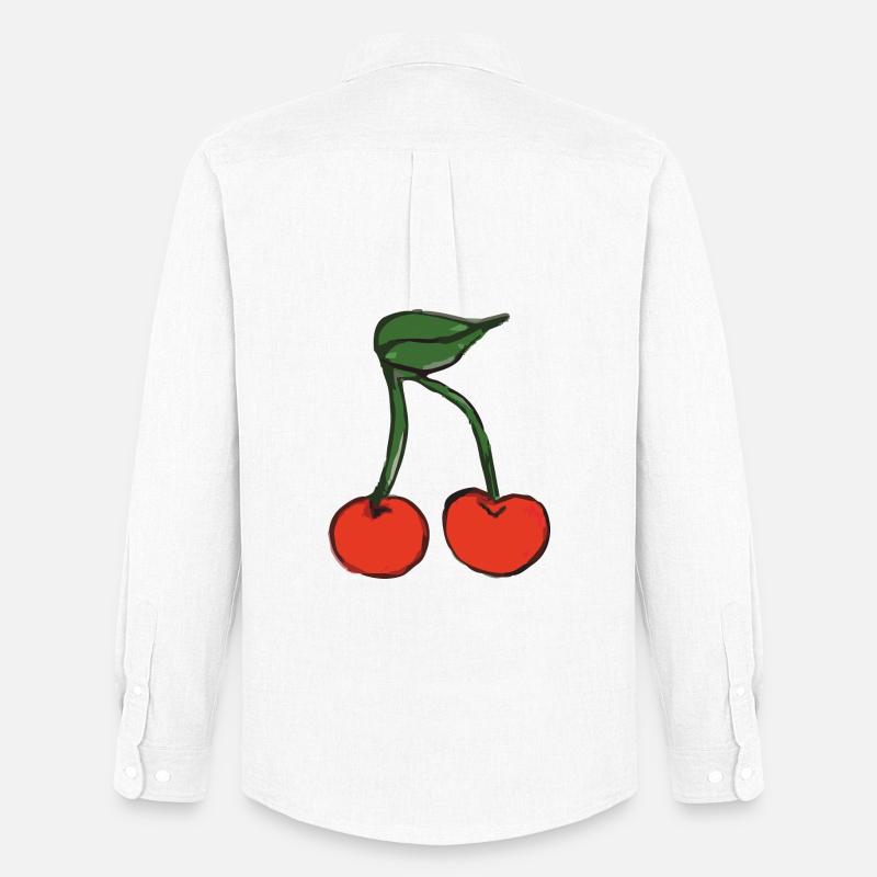 kirsche cherry - Männer Oxford Hemd von Stanley/Stella - Weiß
