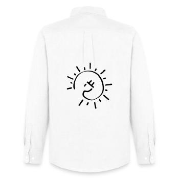 kabel sonne Electromobility Sustainable Energy - Men's Oxford Shirt by Stanley/Stella - white - Back - AI Model Male 185 dark (185cm)