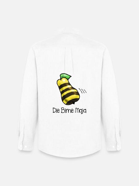 Birne Maja - Männer Oxford Hemd von Stanley/Stella - Weiß