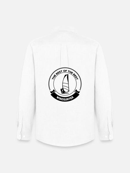 Windsurfen / Windsurfer / Windsurf / Windsurfing - Männer Oxford Hemd von Stanley/Stella - Weiß