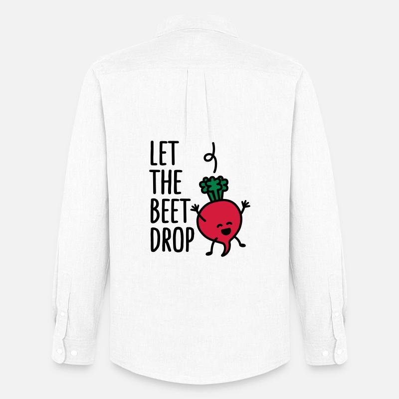 Let the beet drop - Männer Oxford Hemd von Stanley/Stella - Weiß