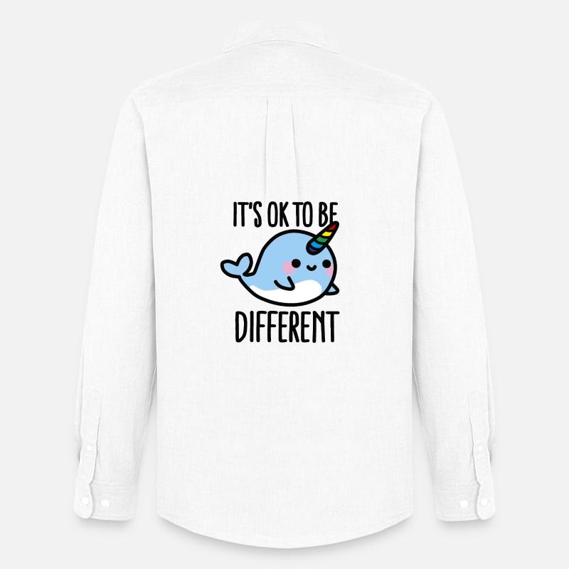 It's ok to be different - Männer Oxford Hemd von Stanley/Stella - Weiß