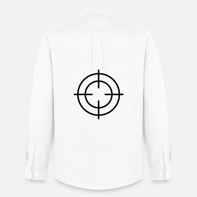 Fadenkreuz - Männer Oxford Hemd von Stanley/Stella - Weiß