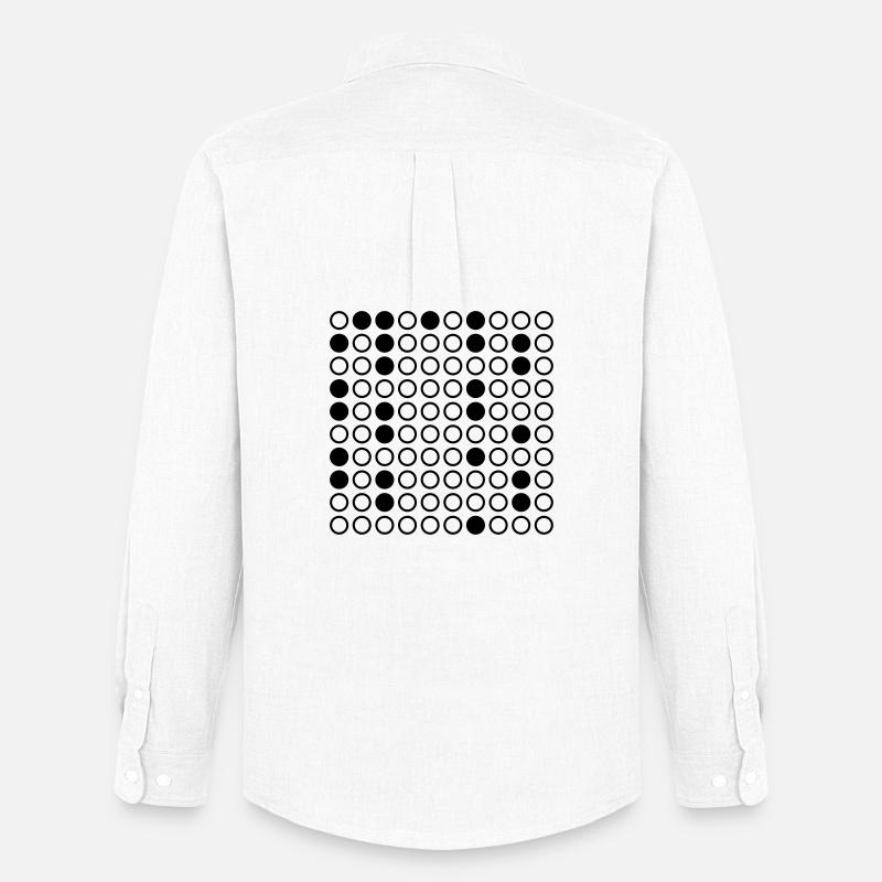 Nerdy Design "Primzahlen" bis 100 - Männer Oxford Hemd von Stanley/Stella - Weiß
