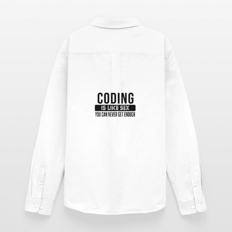 Coding Statement – Provocative Developer Design Men's Oxford Shirt by Stanley/Stella