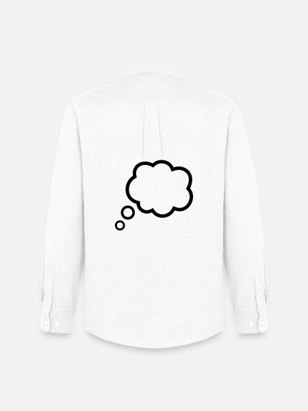 Thinking Bubble Comic Pensée Bulle Bulle Pensées - Chemise Oxford homme Stanley/Stella - blanc