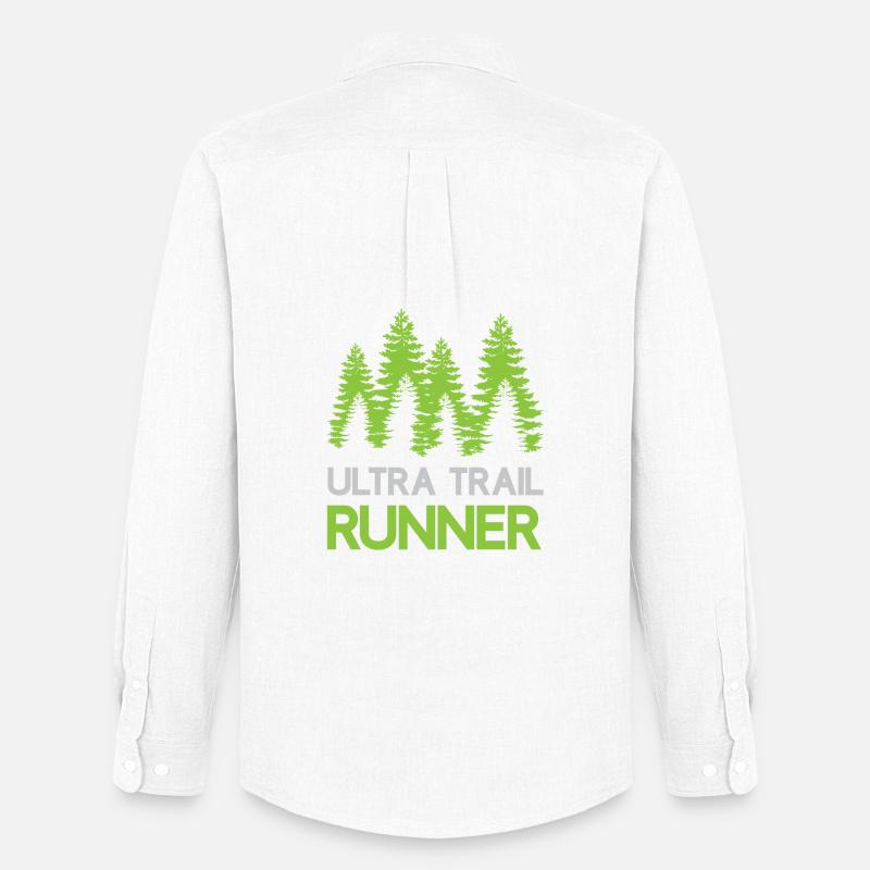 Ultra Trail Runner - Männer Oxford Hemd von Stanley/Stella - Weiß