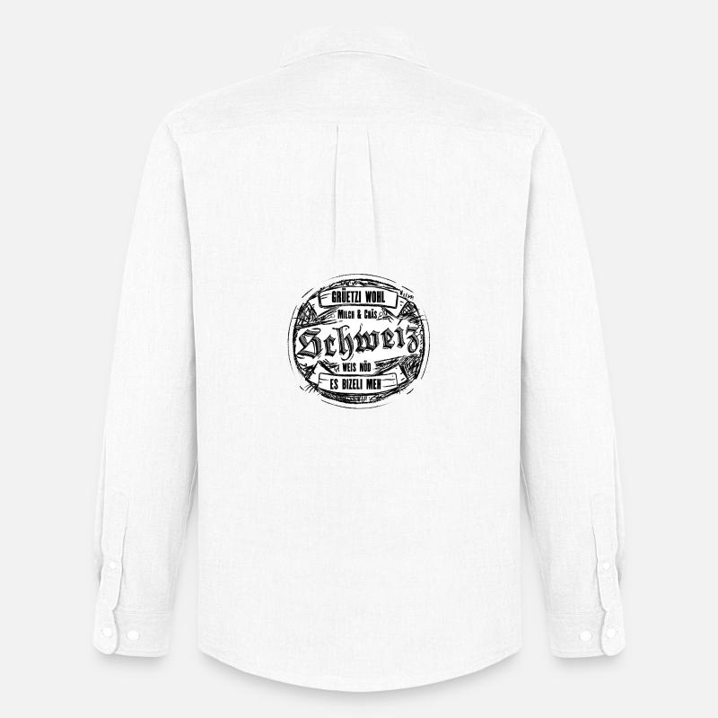 Grüezi Wohl - Männer Oxford Hemd von Stanley/Stella - Weiß