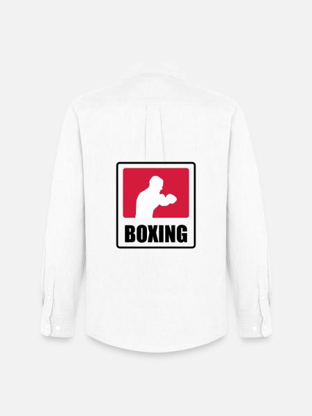 Boxeur - Boxe 🥊 - Chemise Oxford homme Stanley/Stella - blanc