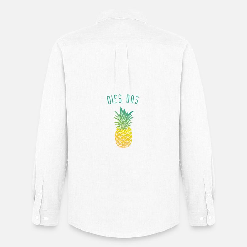 dies das Ananas - Männer Oxford Hemd von Stanley/Stella - Weiß