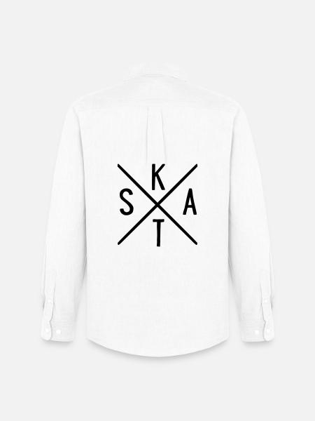 SKAT - Männer Oxford Hemd von Stanley/Stella - Weiß