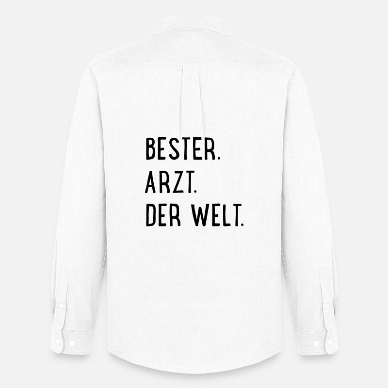 bester arzt - Männer Oxford Hemd von Stanley/Stella - Weiß