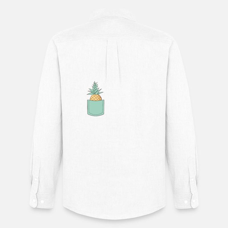 pocket pineapple - Männer Oxford Hemd von Stanley/Stella - Weiß