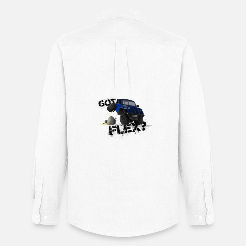 GOT FLEX? - OFFROADER Crawler - Blau - Männer Oxford Hemd von Stanley/Stella - Weiß