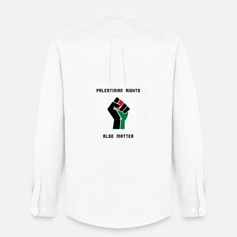 Palestinian Rights also Matter - Männer Oxford Hemd von Stanley/Stella - Weiß