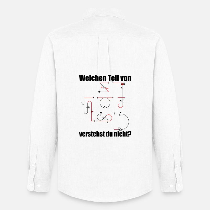 Aresti Symbole Kunstflug Programm Modellpilot - Männer Oxford Hemd von Stanley/Stella - Weiß