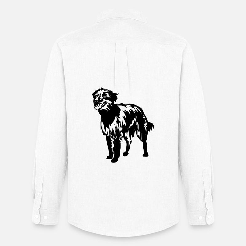 Berger des Pyreneés - Männer Oxford Hemd von Stanley/Stella - Weiß