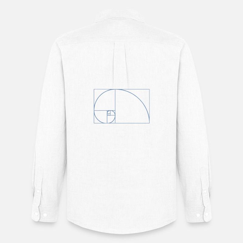 Fibonacci Tshirt - Männer Oxford Hemd von Stanley/Stella - Weiß