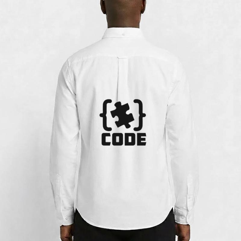 programmer Code puzzle piece solving Men's Oxford Shirt by Stanley/Stella