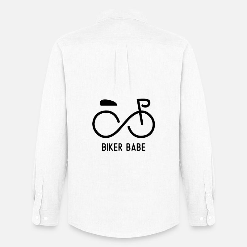 Biker Babe - Männer Oxford Hemd von Stanley/Stella - Weiß