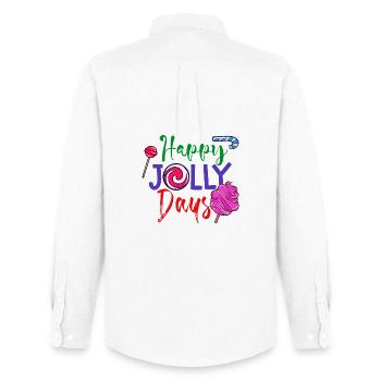 Sweets Statement Candy Snacking Delicious - Men's Oxford Shirt by Stanley/Stella - white - Back - AI Model Male 185 dark (185cm)