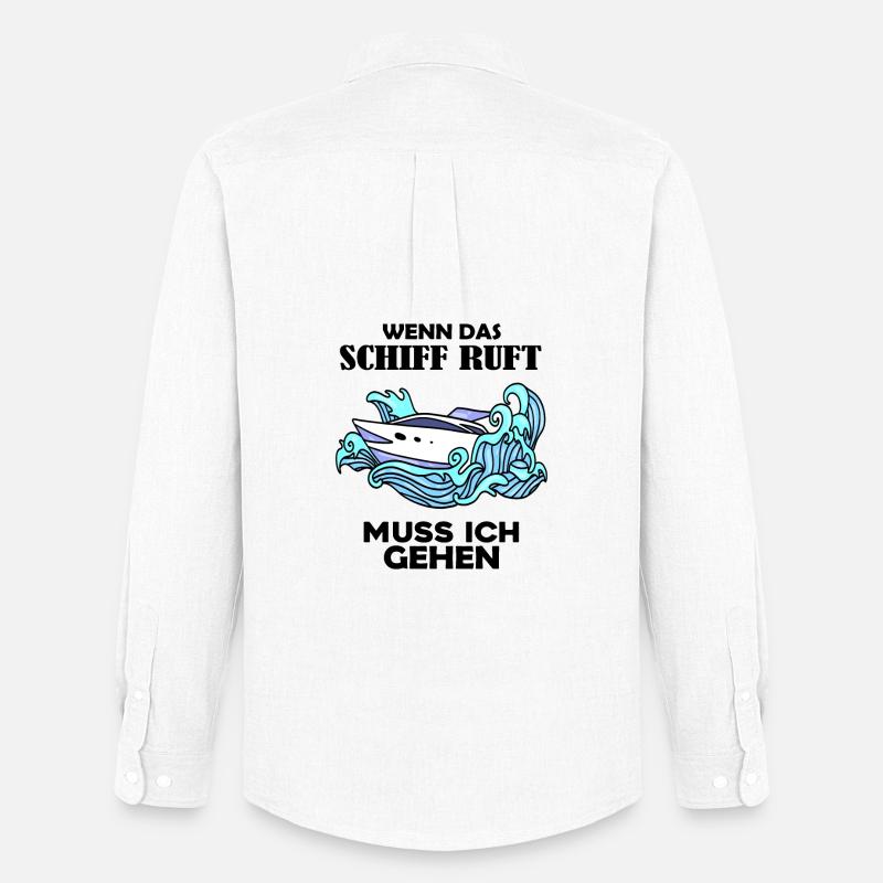 Schiff Schifffahrt - Männer Oxford Hemd von Stanley/Stella - Weiß