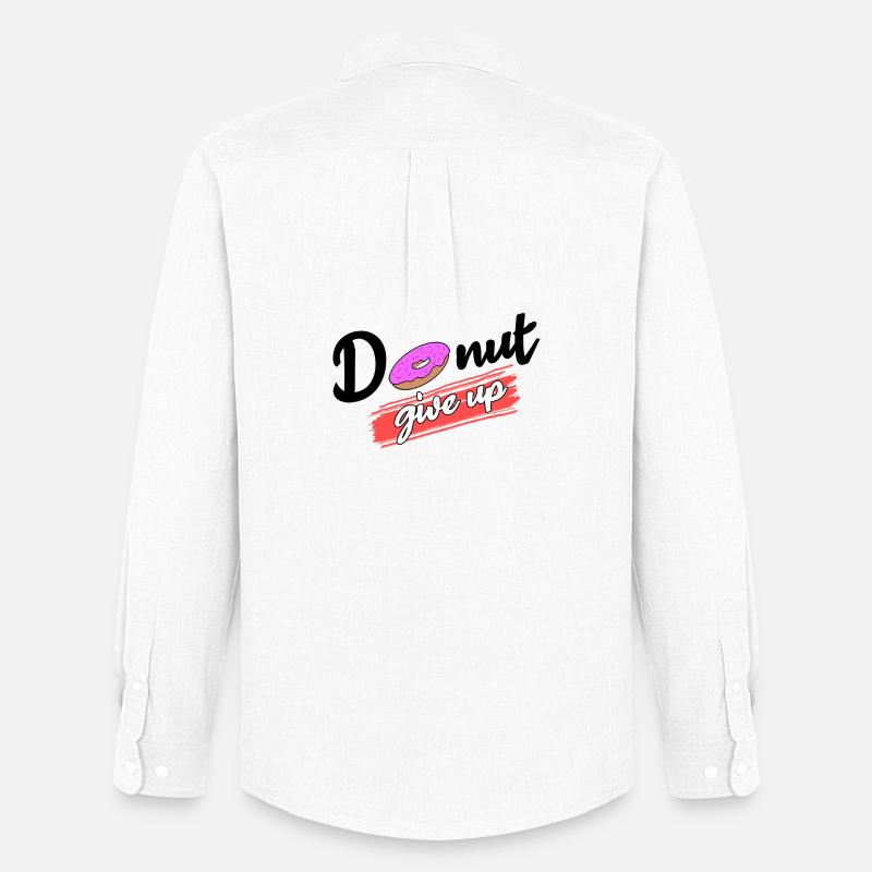 Cool Süßigkeiten Statement Donut Nachspeise - Männer Oxford Hemd von Stanley/Stella - Weiß