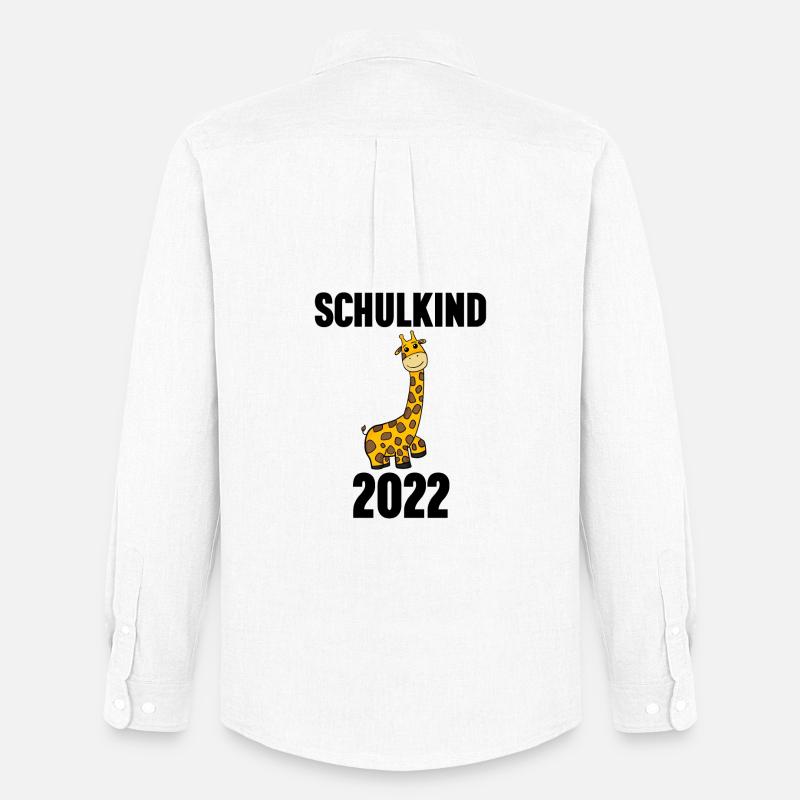 Schuldkind Einschulung 2022 - Männer Oxford Hemd von Stanley/Stella - Weiß