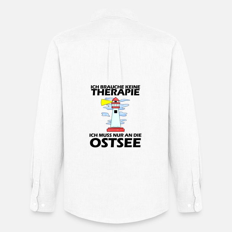 Ostsee Urlaub - Männer Oxford Hemd von Stanley/Stella - Weiß