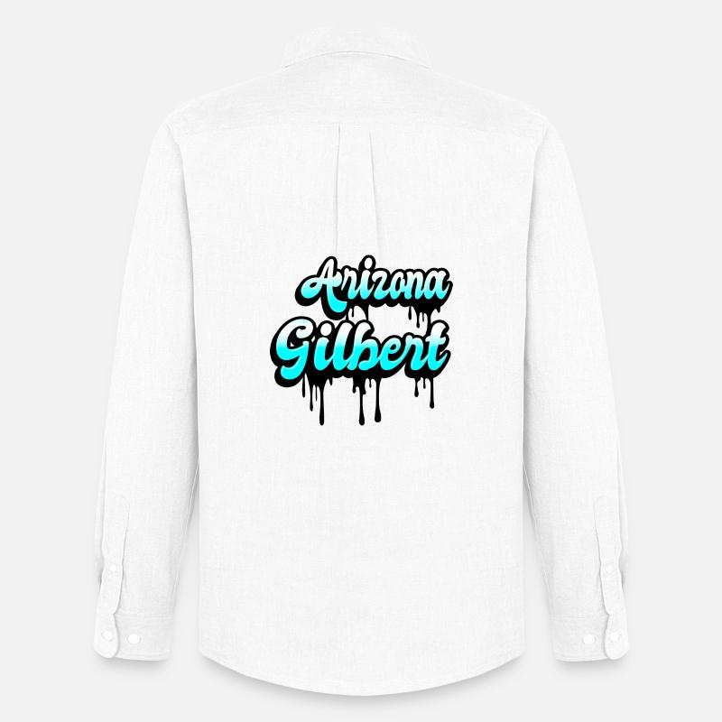 Gilbert Arizona Design - Männer Oxford Hemd von Stanley/Stella - Weiß