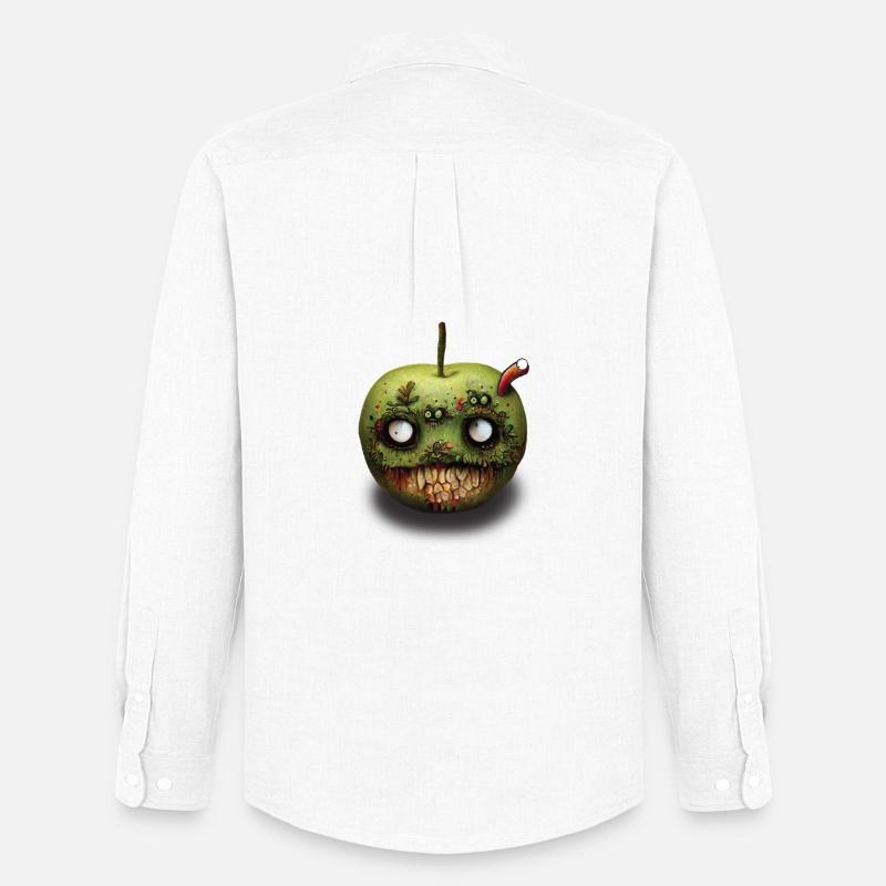 Zombie Apfel Fallobst - Männer Oxford Hemd von Stanley/Stella - Weiß