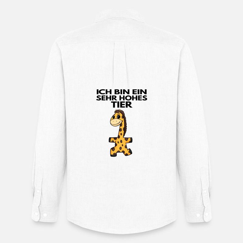 Teamleiter Giraffe Trainer Leitung Chef - Männer Oxford Hemd von Stanley/Stella - Weiß