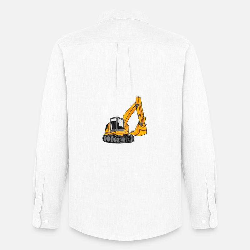 Bagger Baggerfahrer Geschenk - Männer Oxford Hemd von Stanley/Stella - Weiß